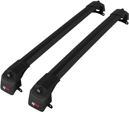 Compatibile con Jeep Compass (MP552) 2017-2025 Modello ACE-2 Barre Tetto Portapacchi Auto Barre Portatutto Nero Alluminio 2 Barre