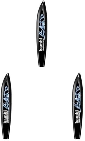 L'Oréal Paris Mascara, Wimperntusche für Bambi-Augen mit Wimpernlifting-Effekt, Sichtbar mehr Länge und Volumen, False Lash Bambi Eye Oversized Mascara, Schwarz, 1 x 8,9g (Packung mit 3)