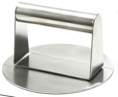 Asdirne Prensa para hamburguesas, acero inoxidable de grado alimenticio, antiadherente, 15 cm