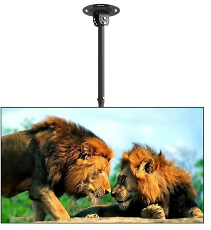 Suptek Ceiling TV Bracket, Monitor Ceiling Mount for Flat Panel TVs up to 85 Inch, Height Adjustable with Tilt Swivel, Max. Load 60kg, VESA 75x75mm/600x400mm MC5602