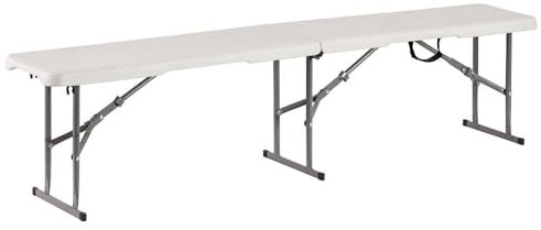 Banc pliant - plastique - 183x28x43 cm