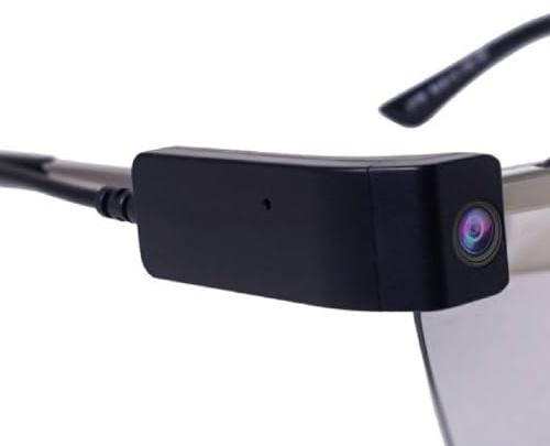 Caméra pour Lunettes 1080p HD, Caméra en Direct, Enregistreur Vidéo USB Intelligent sur Les Jambes des Lunettes, Microphone, Lentilles D'enregistrement Audio-Vidéo,D