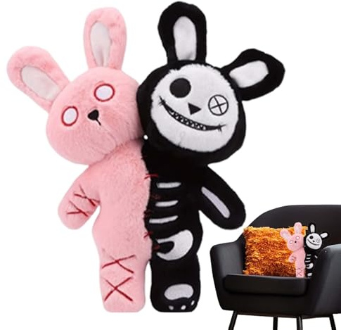 en Peluche de Lapin – Peluche de Lapin, Jouet d'horreur Doux de 11 Pouces avec Un Design câlin | Article Fonctionnel facilitant Le Jeu des et la décoration de la Maison favorisant Une u