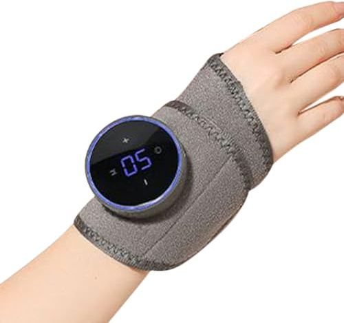 Attelle De Poignet Chauffante – 1200mAh Chauffe-mains Ajustable Avec Massage | Bracelet Chauffant Portable Pour Hiver, Spa, Maison, Bureau, Récupération Post-entraînement Et Relaxation Bien-être