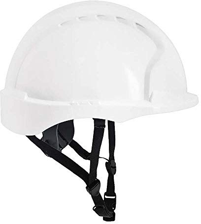 JSP EVO3 HDPE Safety Helmet for Construction/Building withmicro Peak Linesman Slip Ratchet White (AJG250-000-100)