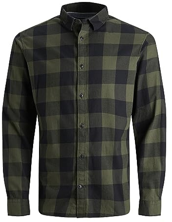 Jack and Jones Mens Gingham Shirt | Lumberjack shirt