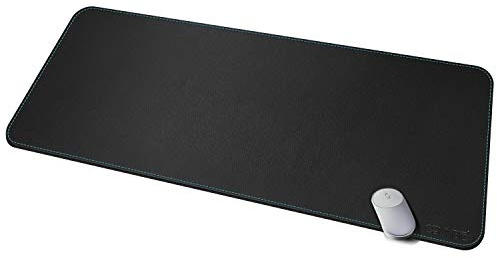 CENNBIE Leather Desk Pad 150 x 60cm, Desk Mat Large Protector Waterproof Black - PU Leather Mouse Pad Writing Surface, Office Decor Desktop Blotter for Top of Desks