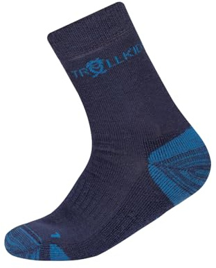 Trollkids Kids Preikestolen Hiking Socks 38, navy/blue