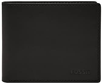 Fossil Geldbörse für Herren – Derrick RFID Leder Bifold mit Flip ID, ML3681001 – 10,9 cm L x 1,27 cm B x 8,9 cm H