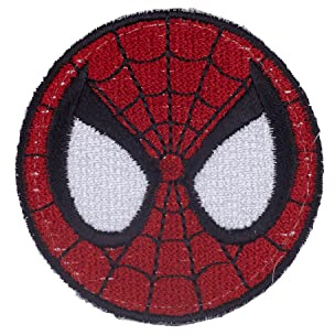 Parche de Goma con parte trasera de gancho y bucle, Parche para Mochilas y Chalecos de Cross Training y Gimnasio (Spiderman)