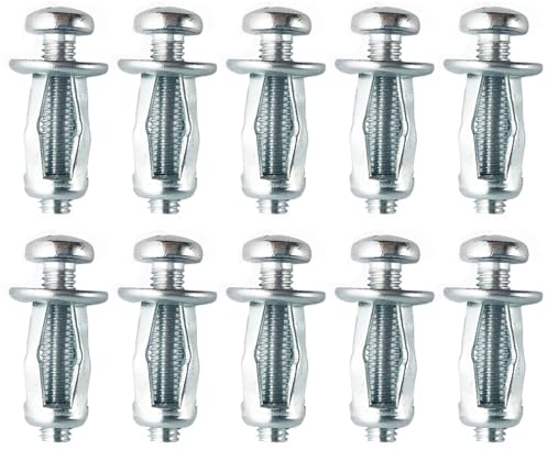 10 Stück M8x30 Hohlraum Metallanker, Robuste Hohlwandanker Hohlraumdübel für Heimdekoration und Befestigungen an Hohlraum und Gipskartonwänden