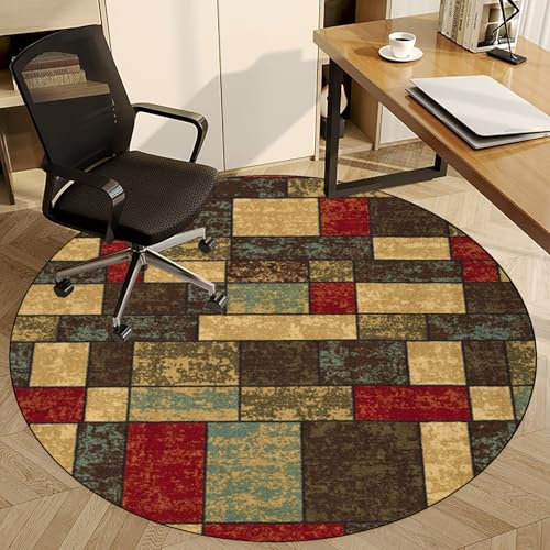 Fzamudng Alfombrilla para Silla de Gaming 70 cm, Protector de Suelo para Silla de Oficina, Escritorio de Oficina, Alfombra Silla Ruedas, Alfombra Gaming Suelo, Oficina Escritorio Gamer Alfombrilla