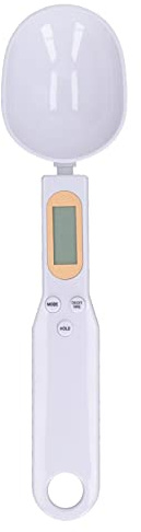 BSTCAR Báscula de Cuchara Digital con Pantalla LCD, Báscula Digital de Medición Electrónica, Cuchara de 500 G/0,1 G, Utensilios de Cocina para Hornear y Cocinar