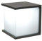 Eco Light Außenwandleuchte BOX CUBE in Anthrazit, 1 flammige Außenleuchte 1xE27 max.30 Watt, Wandleuchte aus Aluguss und Polycarbonat,moderne Wandlampe