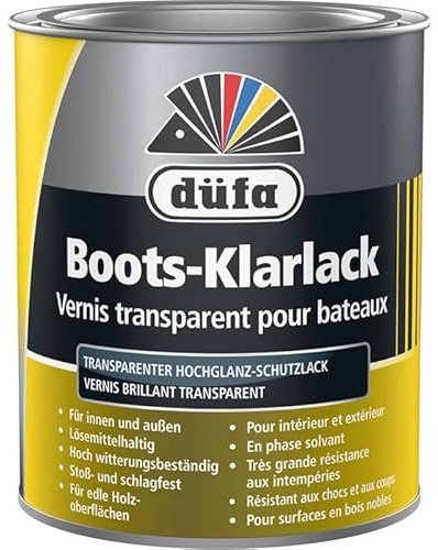 düfa Boots-Klarlack glänzend 750ml Lack Schutzlack Glanzlack hochglänzender │Profi-Schutzlack