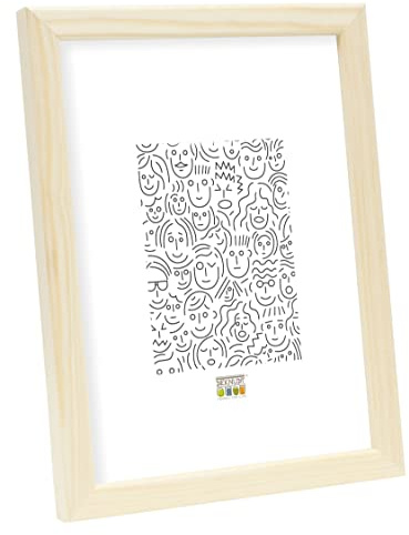Deknudt Frames S41JH1-21.0X29.7 - Marco de Fotos (Madera, 32 x 23 x 1,85 cm), Color Natural