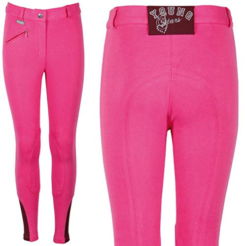 Harry's Horse 164 Youngrider - Pantalones de equitación Unisex para niños, Unisex niños, Pantalones de equitación Youngrider 164, 26000151, Fucsia, 164