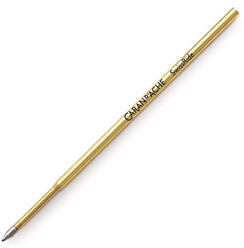 Caran d'Ache d´Ache Swissride Mine für Kugelschreiber 888 Gold, Schriftfarbe: Schwarz, Strichstärke: Medium, 8528.000, 12cm
