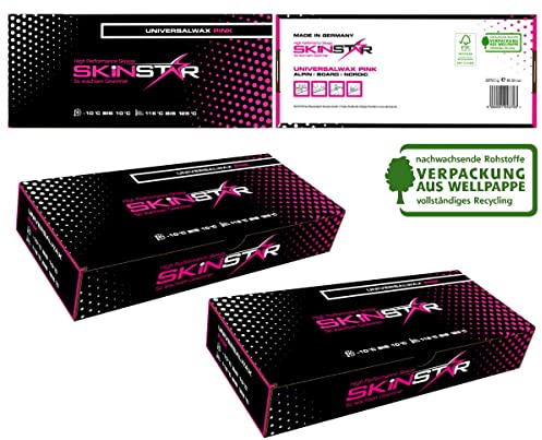SkinStar Universal Ski/Snowboard Wachs/Wax Tafel Pink -500g