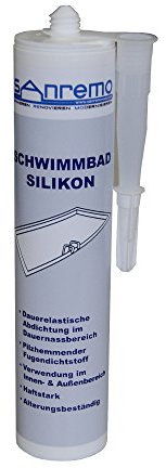 Sanremo Lot de 6 flacons de silicone pour salle de bain 310 ml Couleurs RAL 5008 (4,51€/100ml)