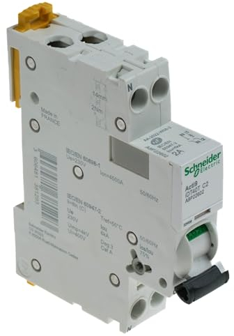 Schneider Electric - Acti9 iDT40T - disjoncteur modulaire - 1P+N - 2A - courbe C - 4500A/6kA - A9P22602