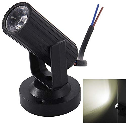 Kinnart Modos de iluminación, efecto de iluminación de discoteca, luces de escenario DJ, foco activado por sonido, foco LED RGB, discoteca, barra de escenario, KTV, fiesta, club, luz ligera, blanco