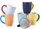 Selamica Kaffeetassen Set 6er, 473 ml Kaffeebecher Porzellan, Große Tassen Set mit Henkel, Becher für Kaffee, Milch, Tee, Spülmaschinenfest, Ofen-, Mikrowellengeeignet, Bunte