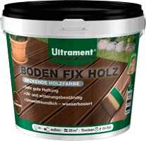 Ultrament Holz Frisch - Peinture couvrante pour bois - Peinture de sol pour extérieur - 4 l - Marron terre cuite