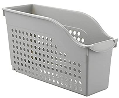 GEQIAN Cesta de almacenamiento de plástico para armario, con cesta de almacenamiento para ruedas, suministros de cocina para artículos de cocina debajo del fregadero, cesta de almacenamiento extraíble