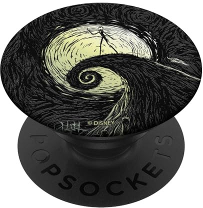 Disney Nightmare Before Christmas Spiral Hill Midnight PopSockets PopGrip Adhésif