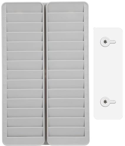 Operitacx Support mural pour cartes de visite, 28 poches, support mural pour cartes de visite, organiseur de fichiers pour bureau, entrepôt, cartes de temps