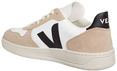 Veja Damen V-10 Sneaker, Extra Weiß/Schwarz/Sahara, 39 EU