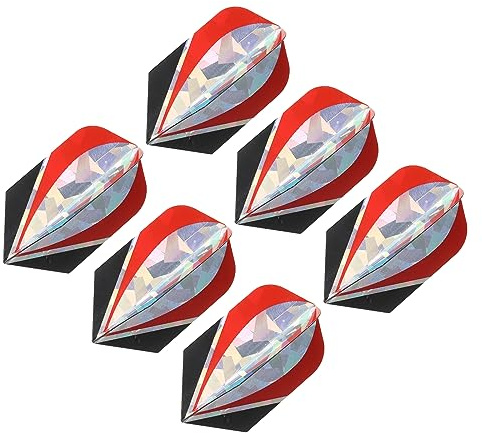 PATIKIL Slim Dart Flights, 6 Pack PET Unique Design Dart Accessories for Steel Tip Dart and Soft Tip Darts, Oval Pattern