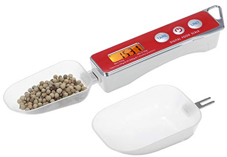 ERYUE Spoon Scale, Digital Spoon Scale Electronic Measuring Spoon Scale Household Kitchen Spoon Scale Food Scale with Tare Function Capacity 0.05g to 500g Support Unit g/oz/gn/ct/