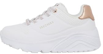 Skechers UNO Lite Sneaker, White, 32 EU