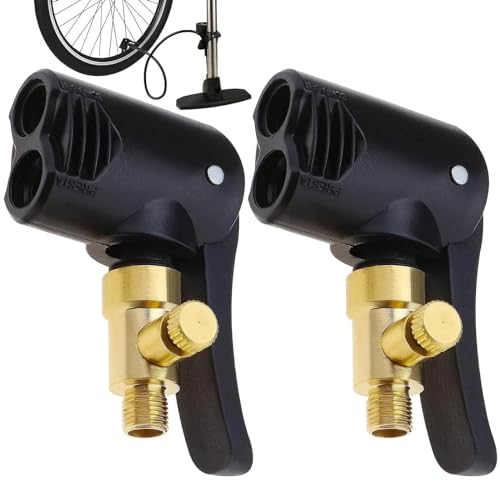2-pack cykelventiladapter, luftpump, cykelluftpump, reservtillbehör för mountainbikes och landsvägscyklar
