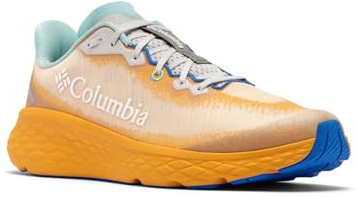 Columbia Men's Konos Featherweight Running Shoe, Mango/Stormy Blue, 10 Wide