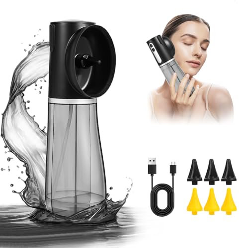Scian Elektrischer Ohrenreiniger Ohrenschmalz Entferner mit Integriertem Doppeltank, Sicherer und Effizienter Ohrreiniger mit 4 Druckstufen, 6 Ohr Tipps, Ohrenschmalz Entfernung IPX7 Wasserdicht