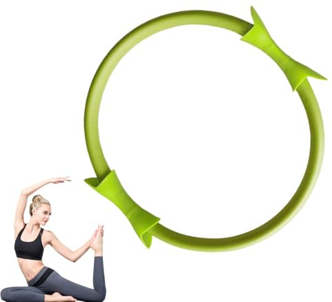 Pilates cirklar för kvinnor, 35 cm fitness pilatesring, pilates motståndsring för kvinnor, lätt pilatesring, dubbelgrepp träningsutrustning toning yoga tillbehör för lår och armar