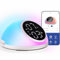 smartia - despertador solar – Modelo 2025 - despertador inteligente 20 sonidos naturaleza – APP Multifunción - alarma luz amanecer – despertardor analogico - reloj digital programable – Luz Nocturna