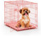 MidWest Homes for Pets Modèle 1524PK Cage pour Chiens iCrate 60,96 cm, modèle amélioré, Une Porte, Comprenant Un Plateau étanche, des Pieds protégeant Le Sol, Rose
