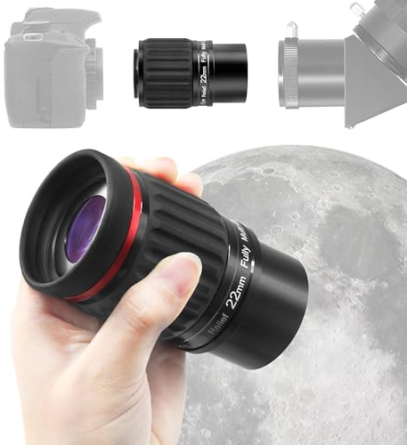 Astromania Telescope Eyepiece 22mm 2 Inches Super Wide Angle 70 Degree Telescope Lens with M43x0.75 Male Thread, Multi-Coated ED Element SWA Eyepiece Telescope Accessorie for Astrophotography Cameras