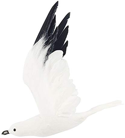 Fenteer Künstliche Möwe Fliegen Seagull Birds Garten Skulptur Wohnkultur - L