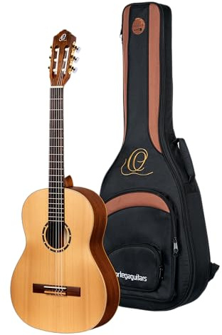 Ortega Family Series Pro 4/4 Classical Guitar Manico Sottile Lefty - Cedro Naturale + Custodia (R131SN-L)