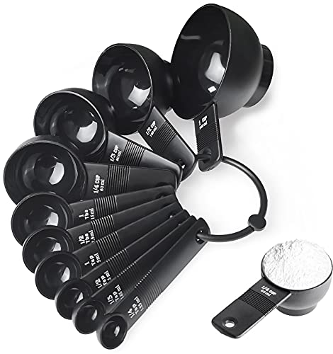 GZLCEU 10 Pcs Cuillere Doseuse, ABS Cuillère à Mesurer Measuring Cups pour la Cuisine et la Pâtisserie Mesurer Sec,Ingrédients Liquides Cuillere Doseuse Gramme