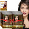 Herbishh Haarfärbe-Shampoo mit Argan-Haarmaske, Reisegröße, Farben in Minuten, lang anhaltende Farbe, 10 Stück + 1 Packung, ohne Ammoniak (Dark Brown)