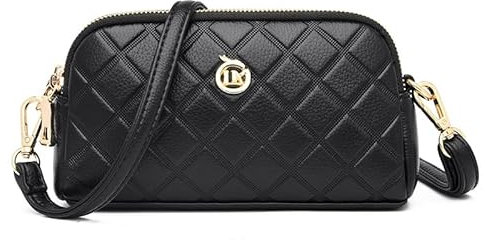 FSD.WG Damen Leder Crossbody Tasche Leichte Schultertasche und stilvolle Clutch Tasche Große Kapazität Langlebig Geschenk für Damen