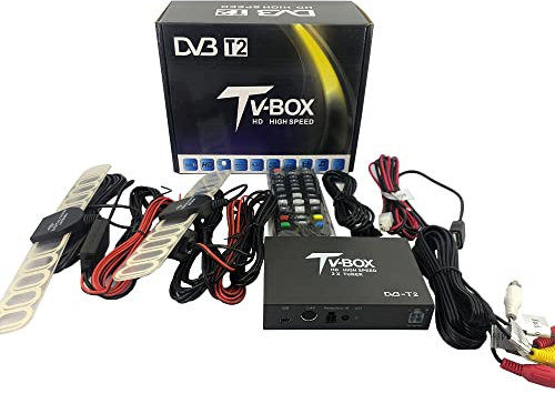 WOSTOKE HDTV Car DVB-T265 Germany DVB-T2 H.265 HEVC MULTI PLP Digital TV Receiver automobile DTV box With Two Tuner Antenna Freenet