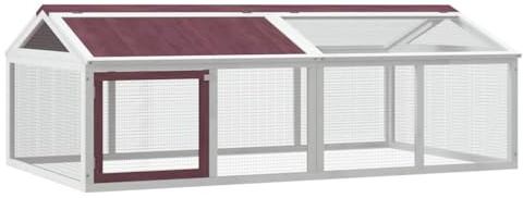 vidaXL Utomhusbur brun 200x112,5x74 cm massiv furu