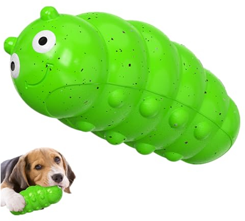 GUIASIPULE Unzerstörbar Quietschen Hundespielzeug für Aggressive Kauer, Lebensmittelqualität Material Hund Kauspielzeug, Tough Durable Hundespielzeug für Mittelgroße große Rasse (Grünere)
